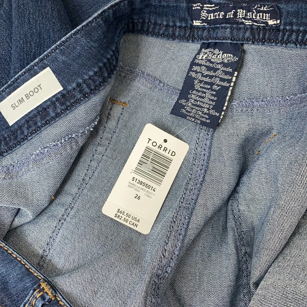 NWT Torrid Isabella Medium Slim Boot Jeans - Picture 13 of 13